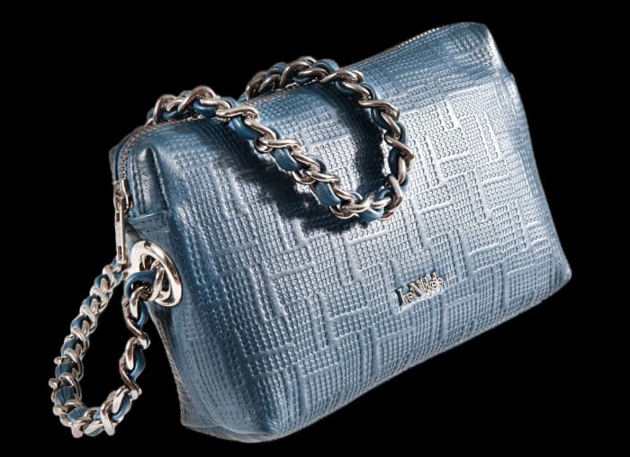 Blaue Tasche